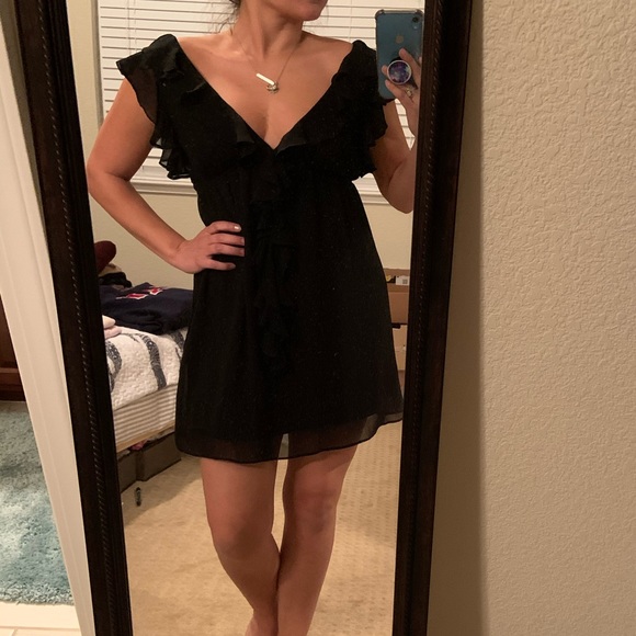 Romantic Black Ruffle Dress - Picture 7 of 7